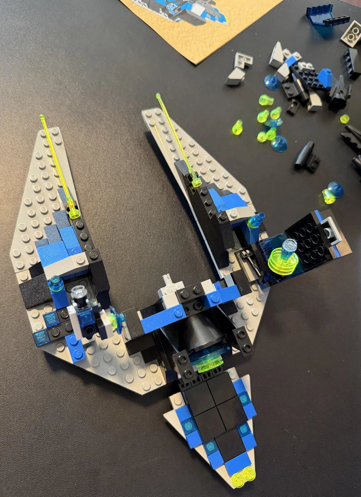 LEGO 1789 Star Hawk II — mid build