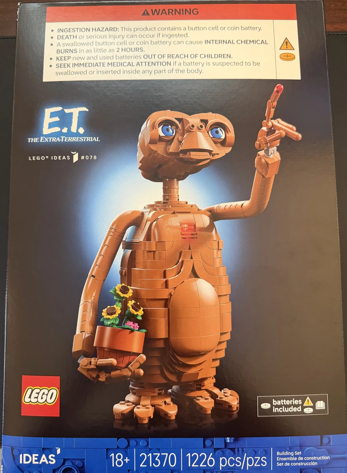 LEGO Ideas 21370 E.T. the Extra-Terrestrial — retail box front