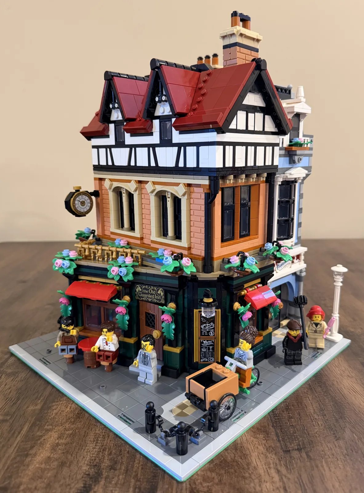 LEGO 10350 Tudor Corner — completed modular building
