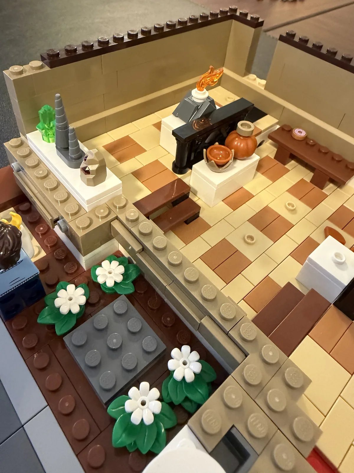 LEGO 10326 Natural History Museum — build in progress