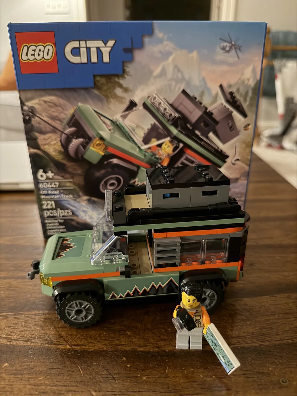 LEGO 60447 Off-Road Mountain Truck — completed rear with crates