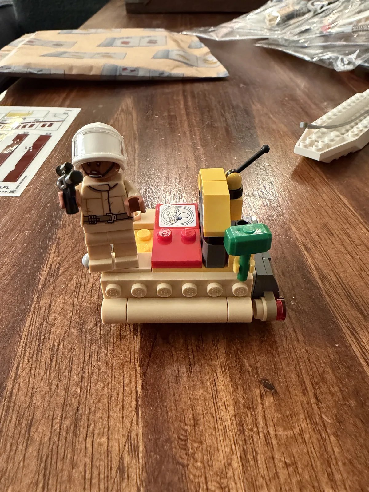Starting the LEGO 75423 X-Wing build with the first bag