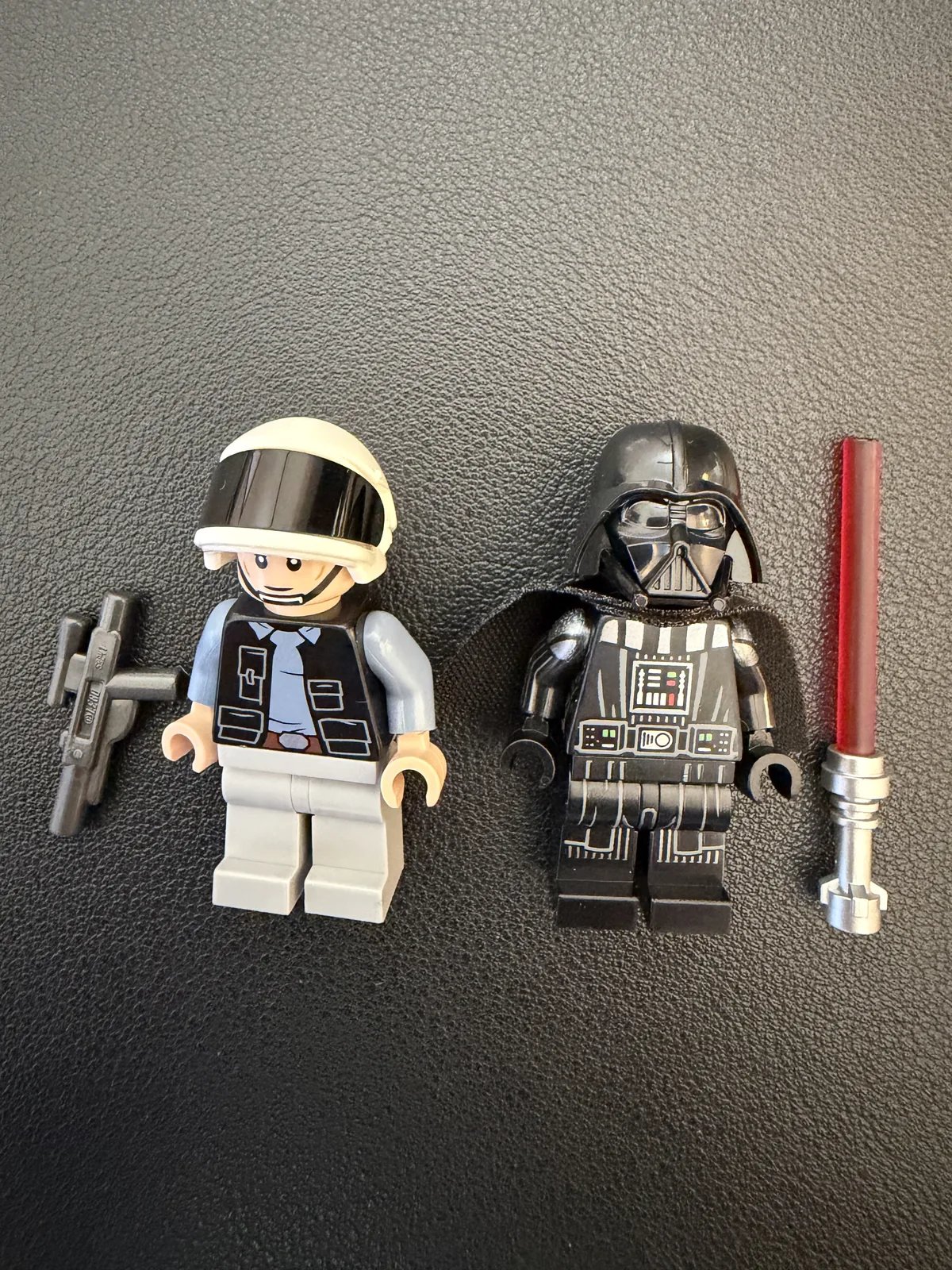 LEGO 75421 Darth Vader's TIE Fighter — both minifigures, SMART Darth Vader and the Rebel Fleet Trooper