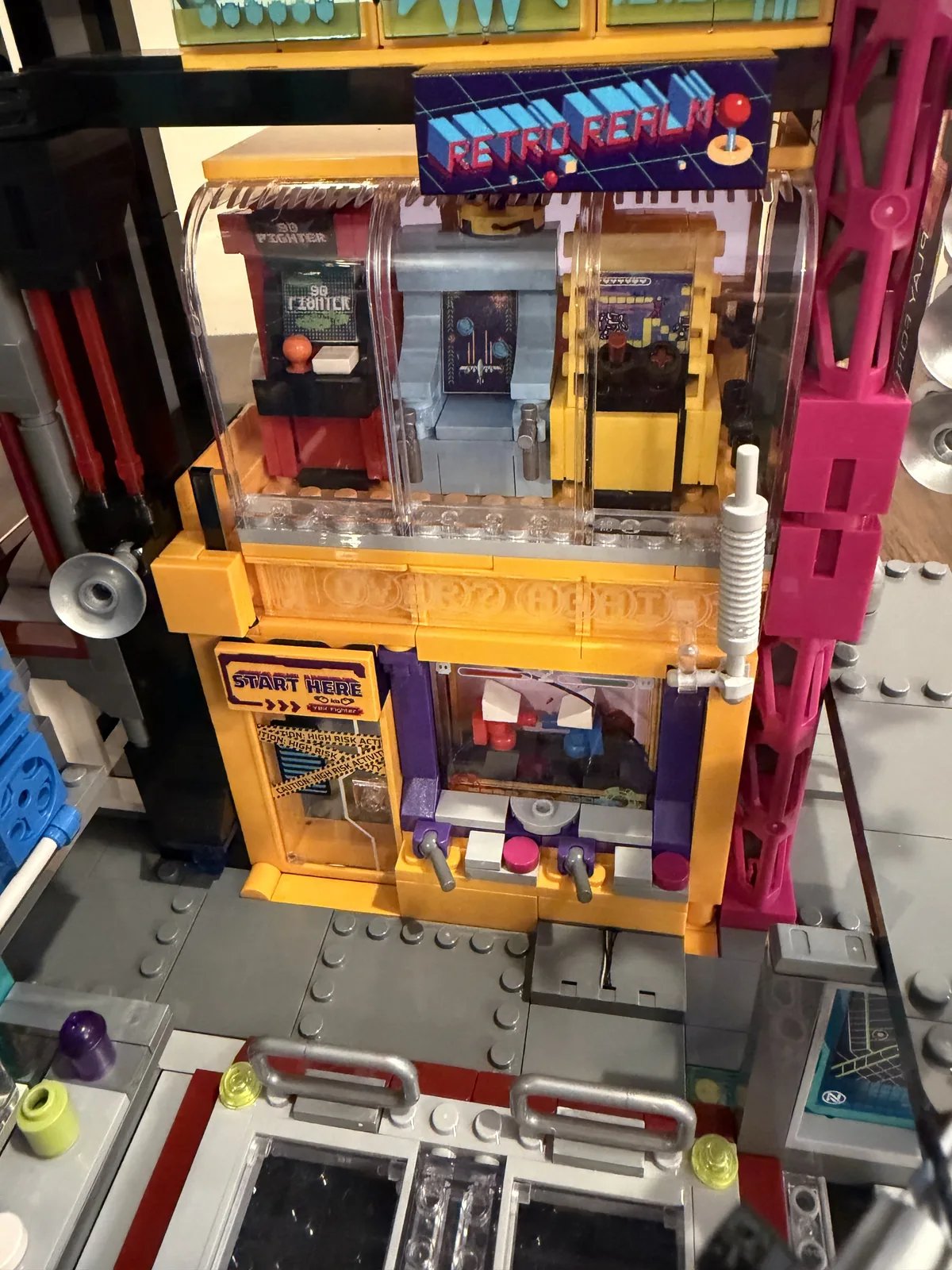 Lumibricks Cyberpunk Game Stack — completed section detail