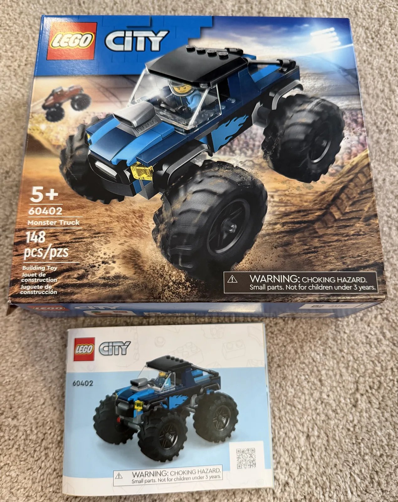 LEGO 60402 Blue Monster Truck — box
