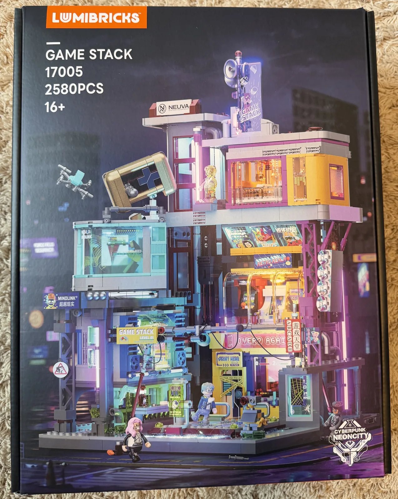 Lumibricks Cyberpunk Game Stack — box front