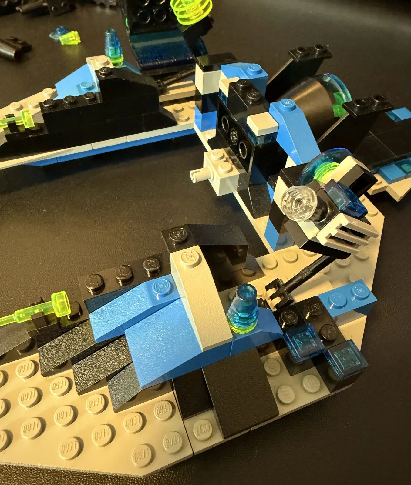 LEGO 1789 Star Hawk II — later build stage