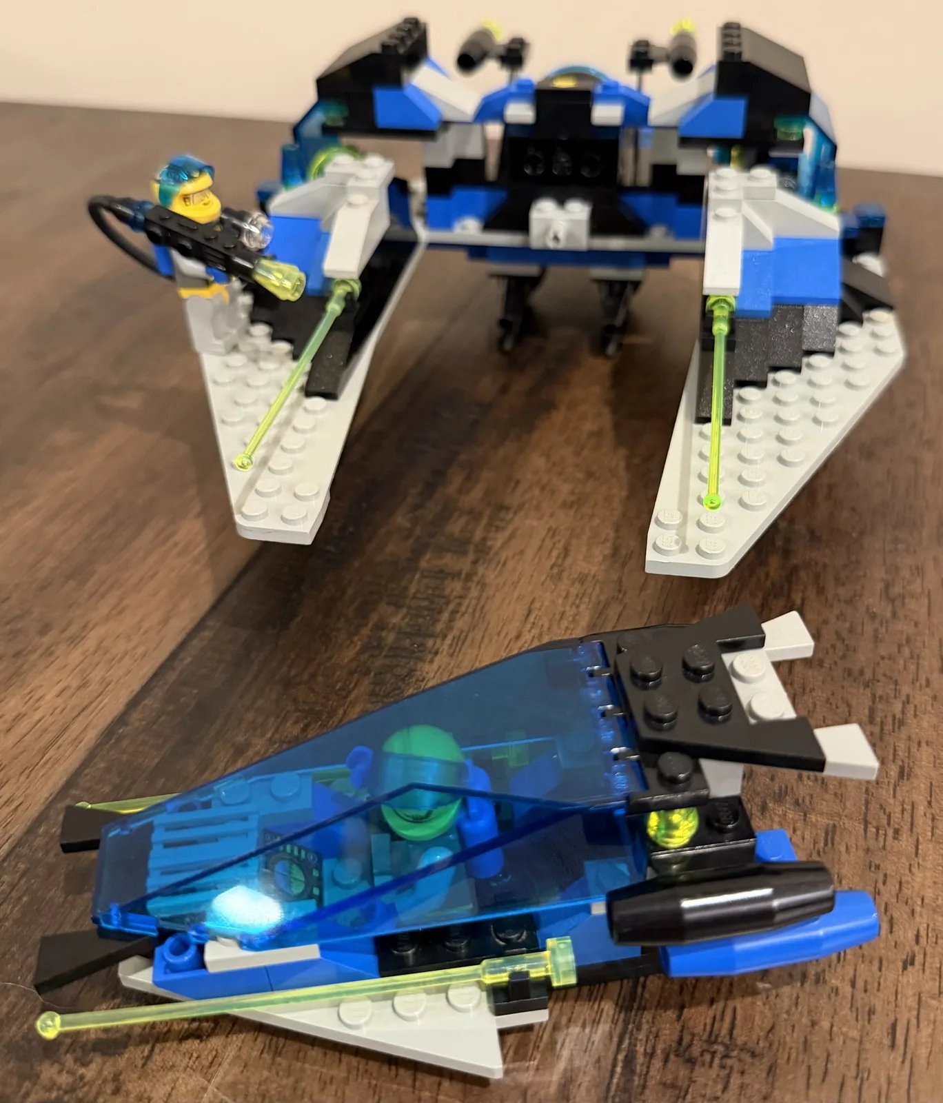 LEGO 1789 Star Hawk II — finished build, side angle