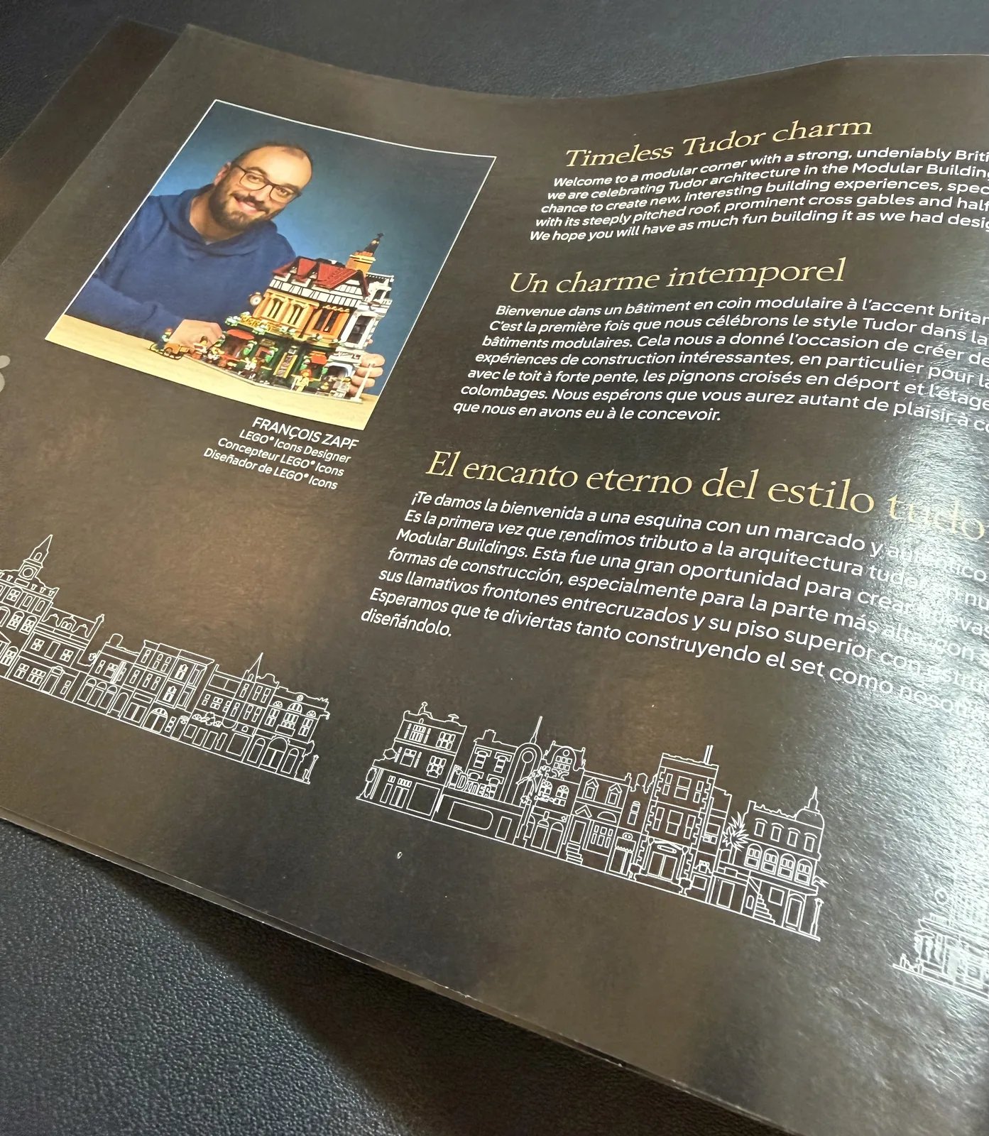 LEGO 10350 Tudor Corner — instruction booklet interior