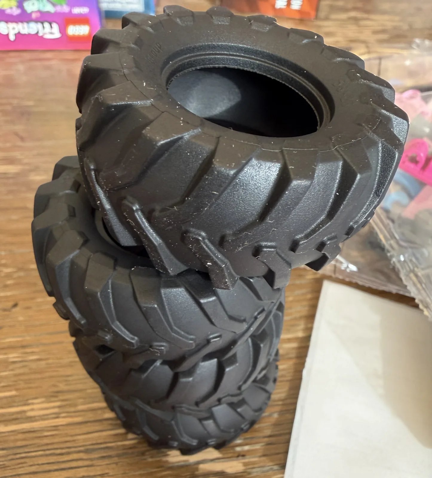 LEGO Technic 42220 Monster Jam Sparkle Smash Pull-Back — oversized rubber monster truck tires