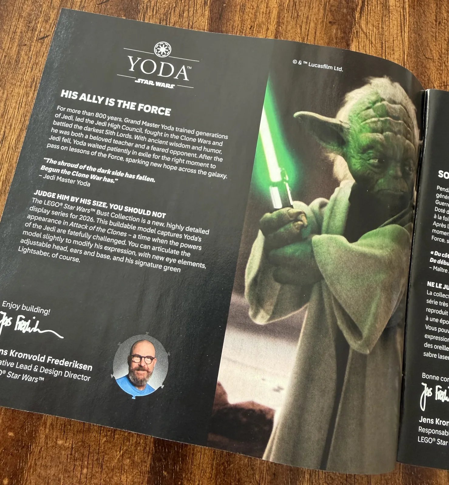 LEGO 75438 Star Wars Yoda Bust — instruction booklet
