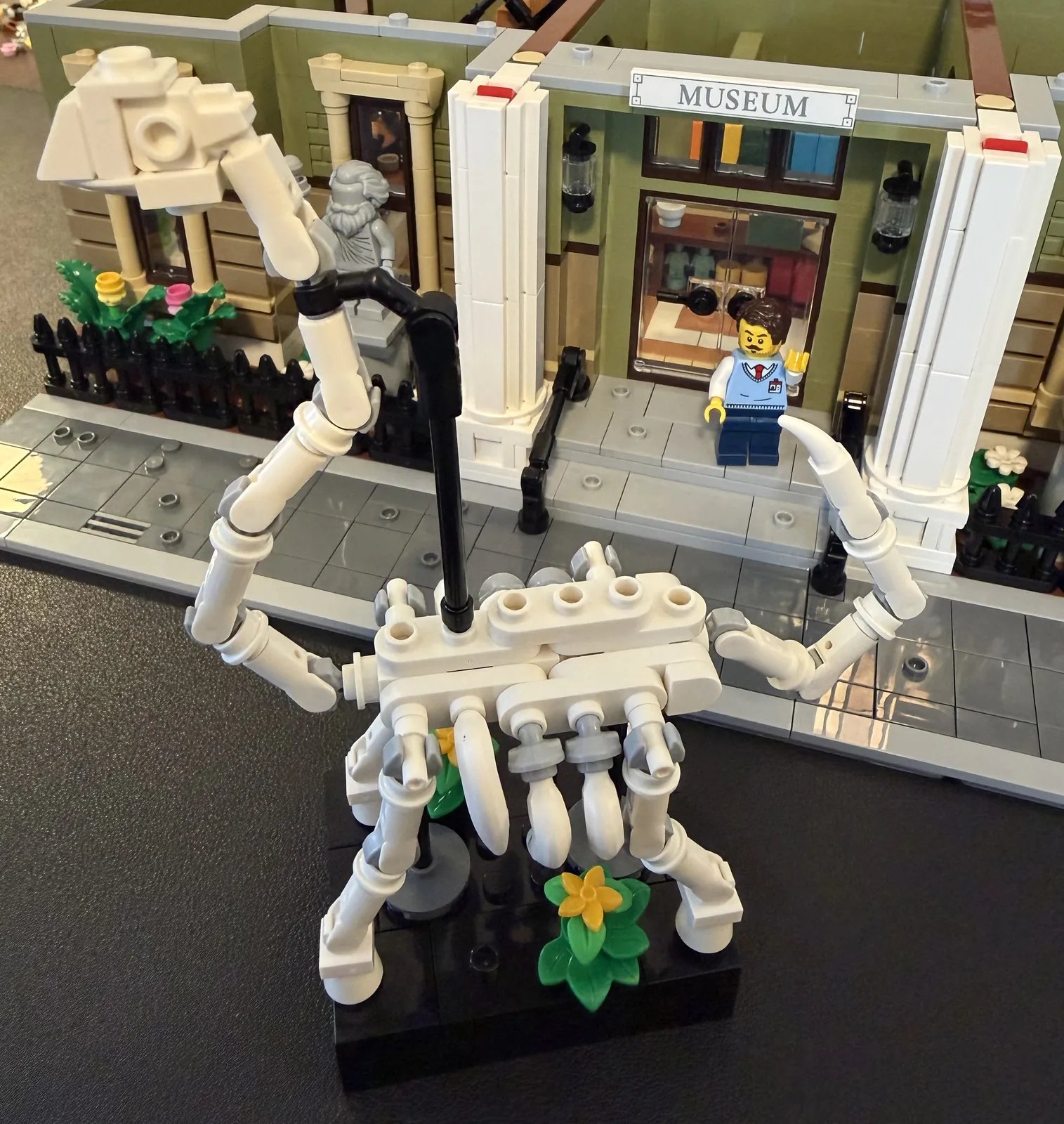 LEGO 10326 Natural History Museum — dinosaur exhibit