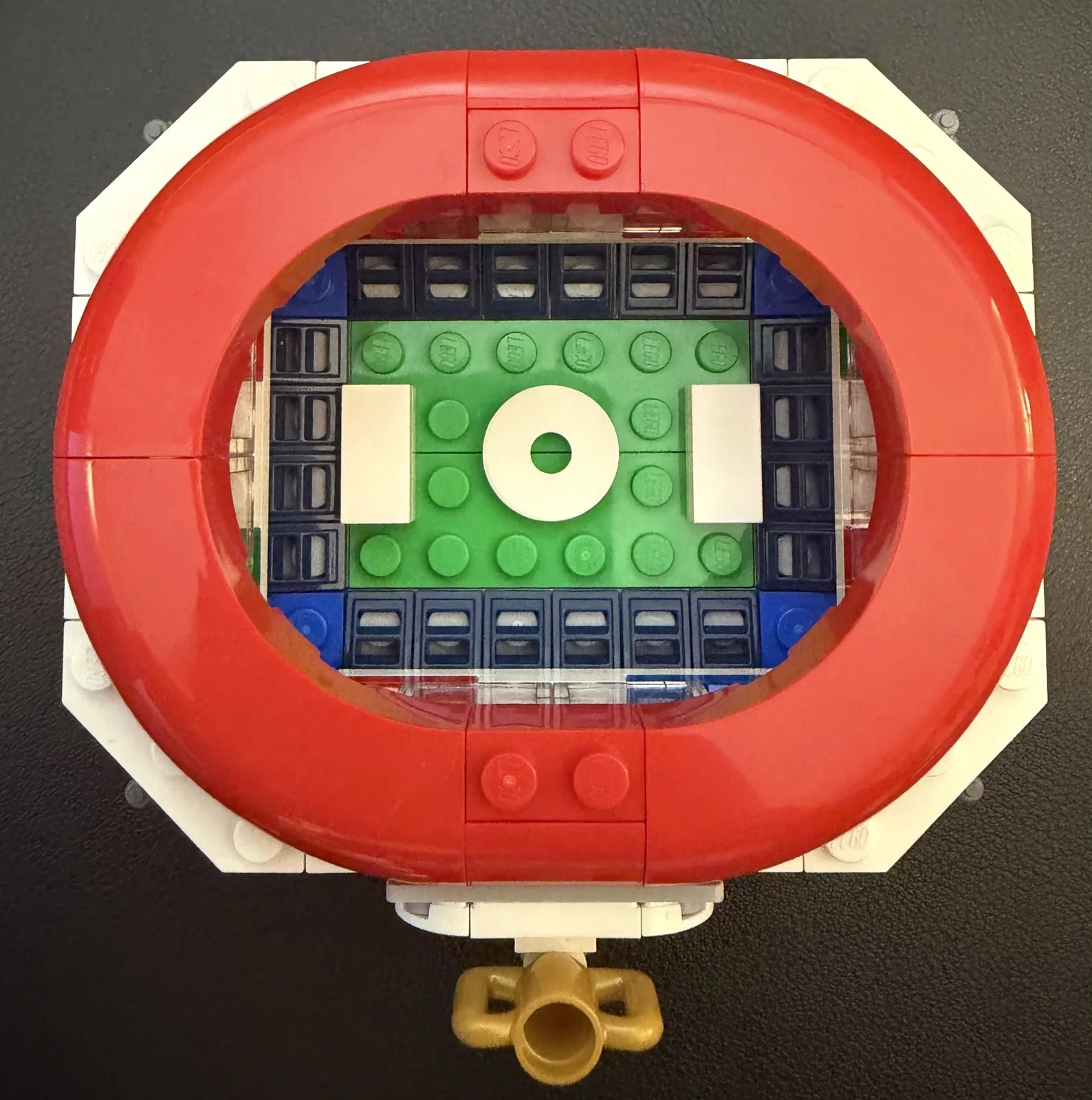 LEGO Insiders Sports Stadium 6646283 — completed model, top-down view