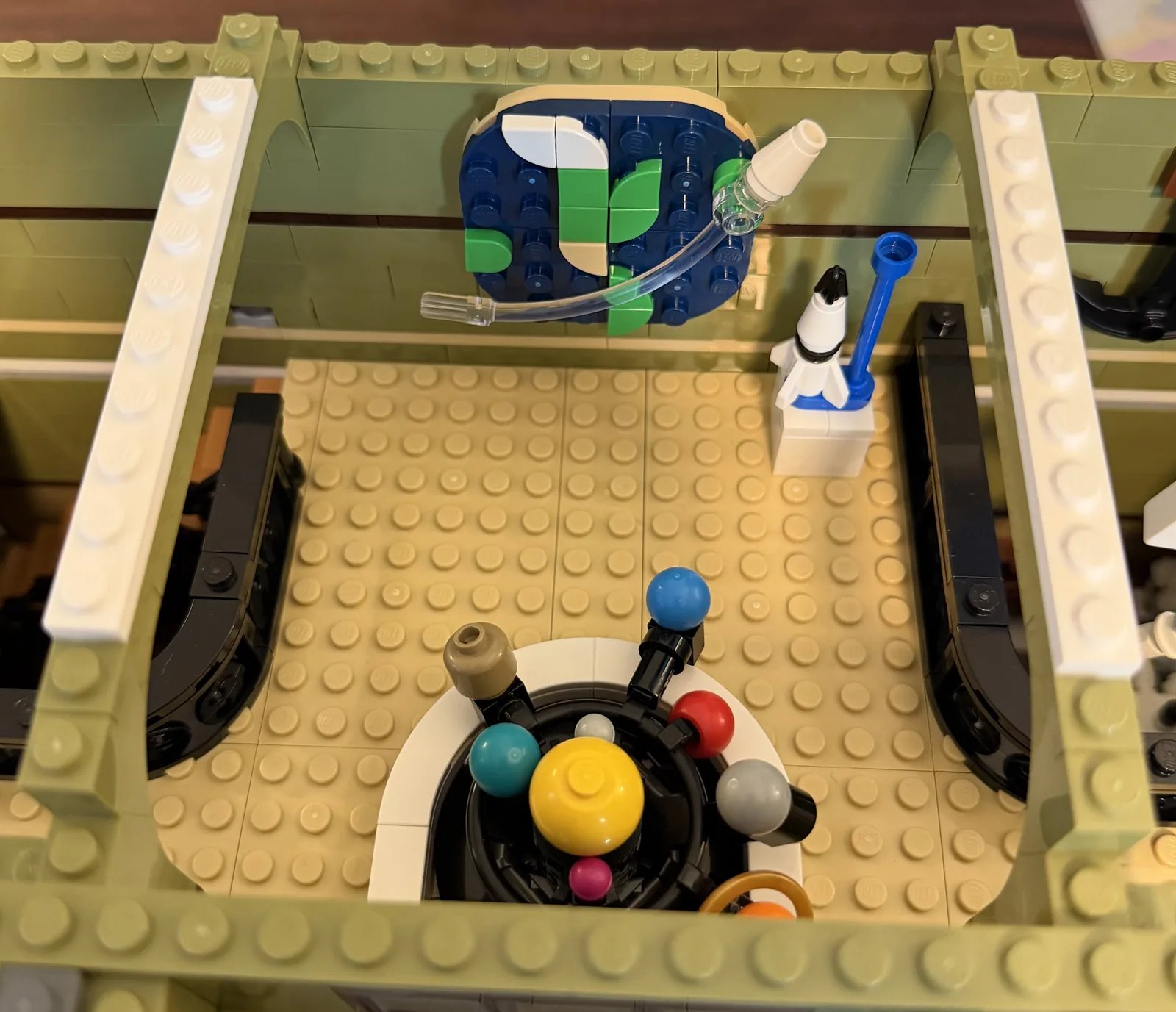 LEGO 10326 Natural History Museum — solar system orrery exhibit
