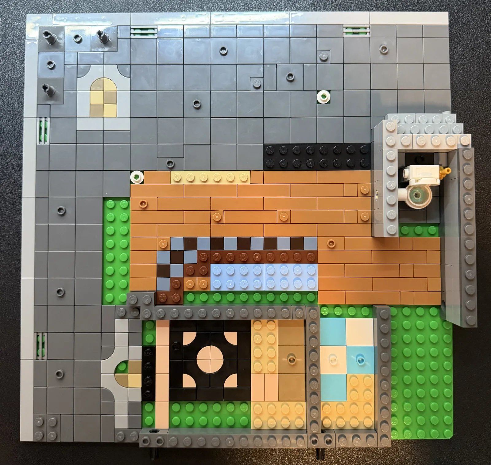 LEGO 10350 Tudor Corner — build progress