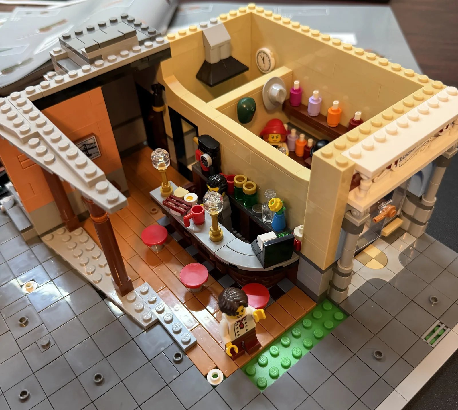 LEGO 10350 Tudor Corner — first floor in progress