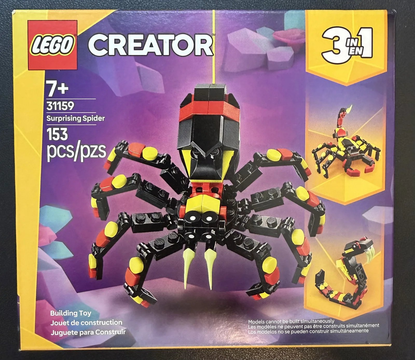 LEGO 31159: Surprising Spider Review — box