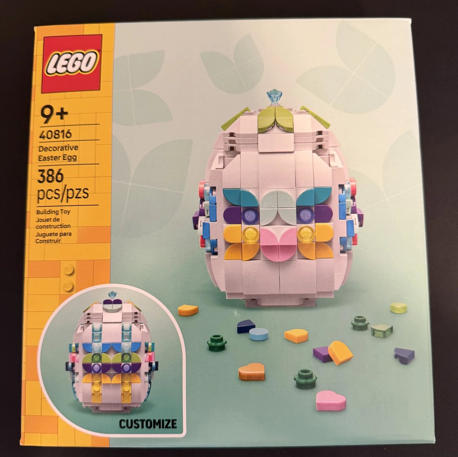 LEGO 40816 Decorative Easter Egg — retail box