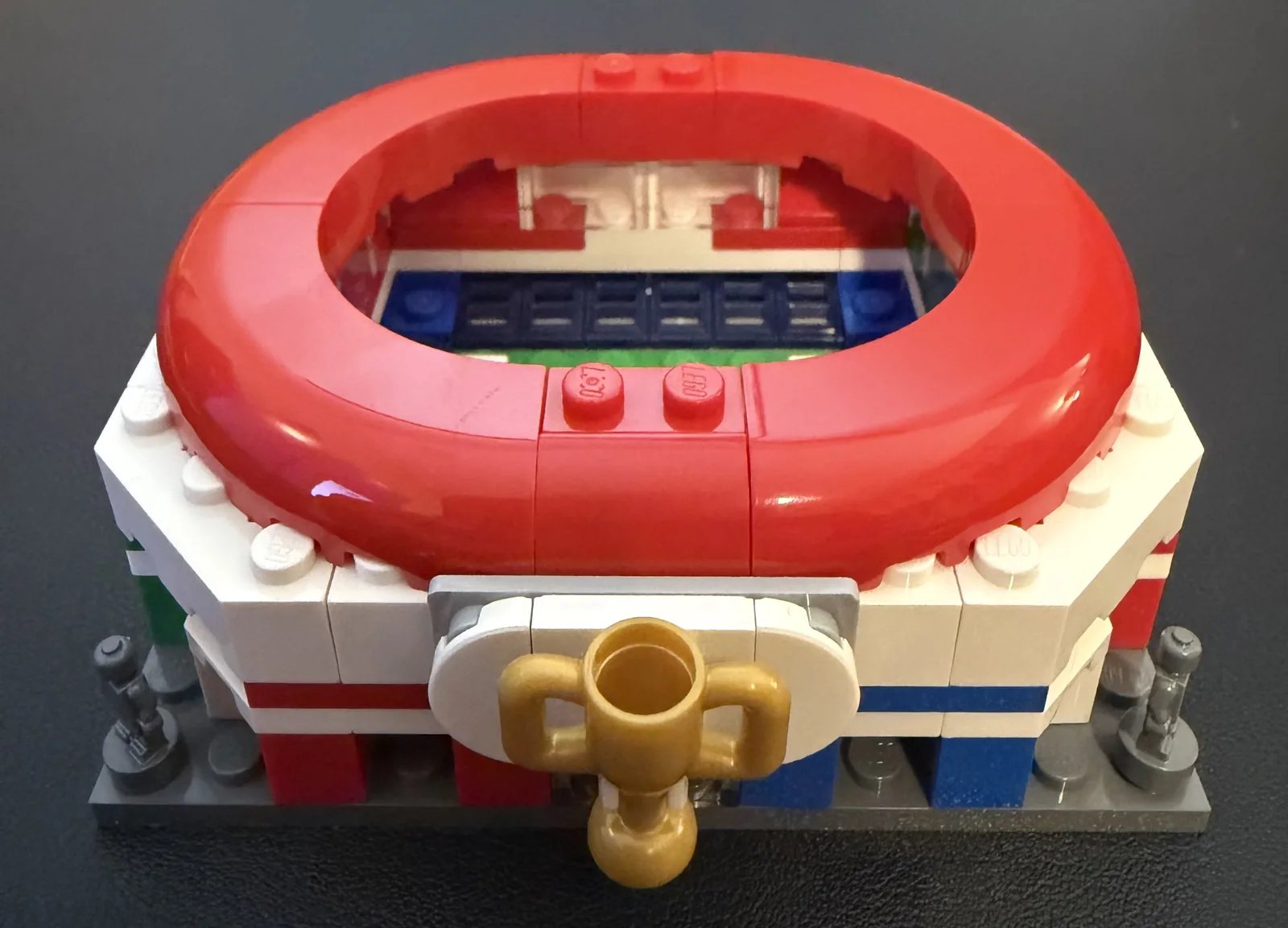 LEGO Insiders Sports Stadium 6646283 — completed model, front view