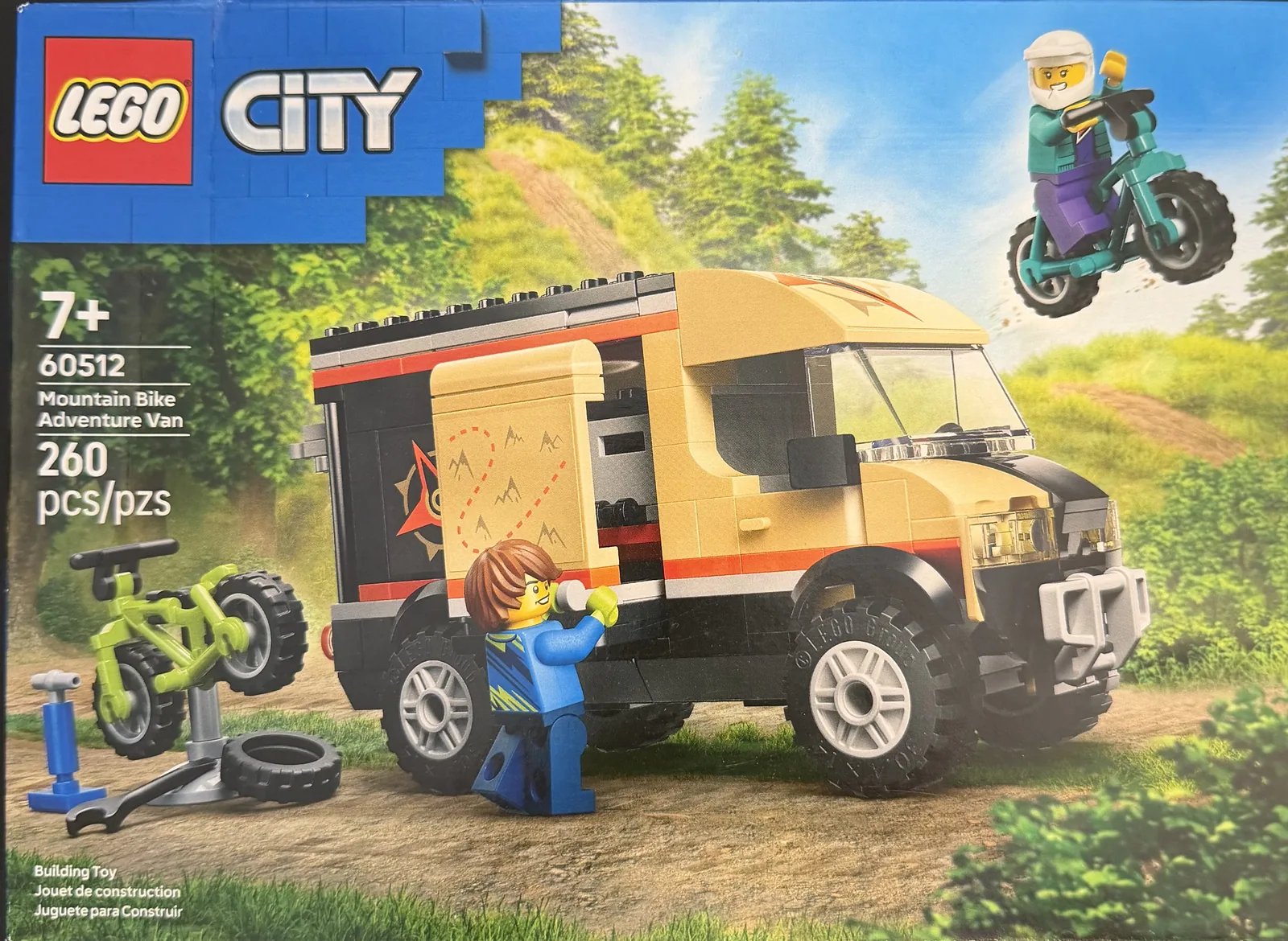 LEGO City 60512 Mountain Bike Adventure Van — retail box front