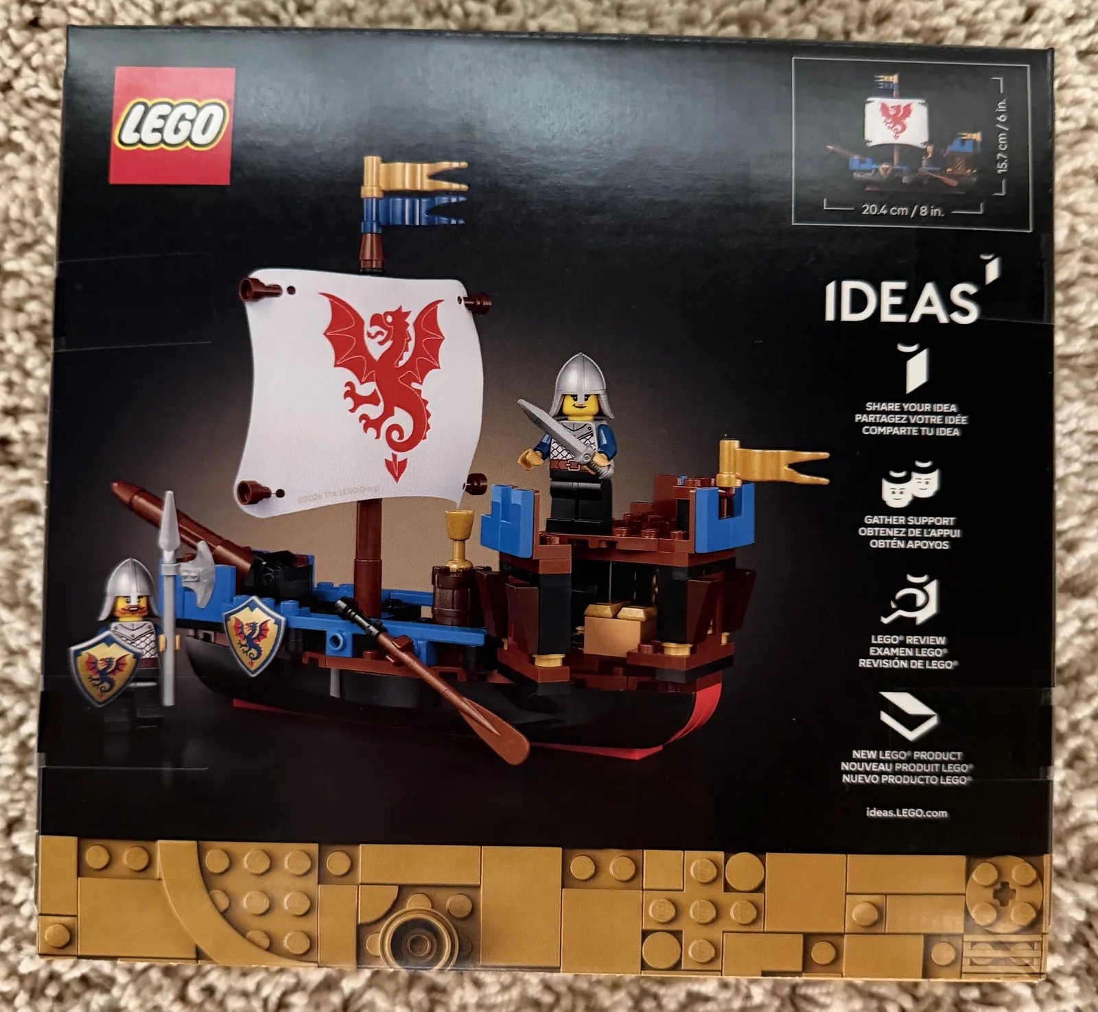 LEGO IDEAS 40912 Sea Serpent — retail box back