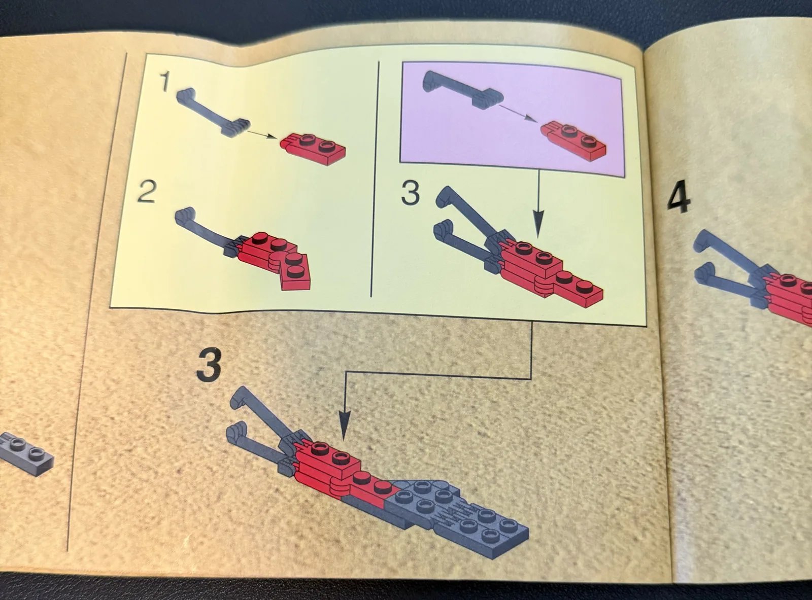 LEGO Space 1785 Crater Critters Review — instruction manual pages