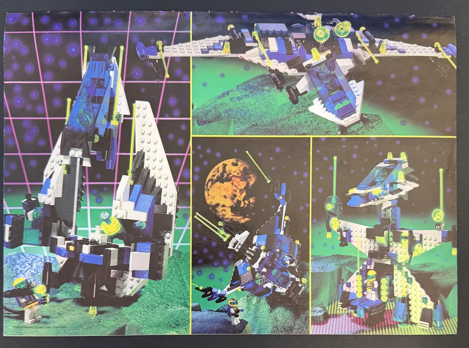 LEGO 1789 Star Hawk II — box back showing the spaceship features