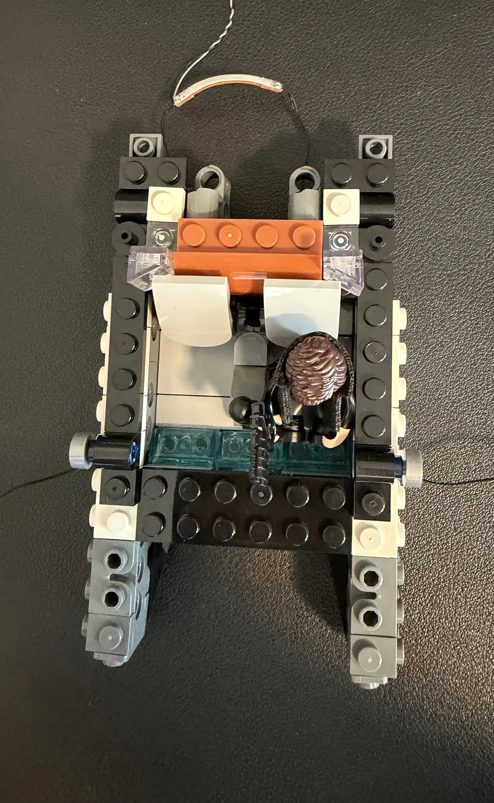 Lumibricks 23001 K's Spinner — stage one chassis complete with LED wiring
