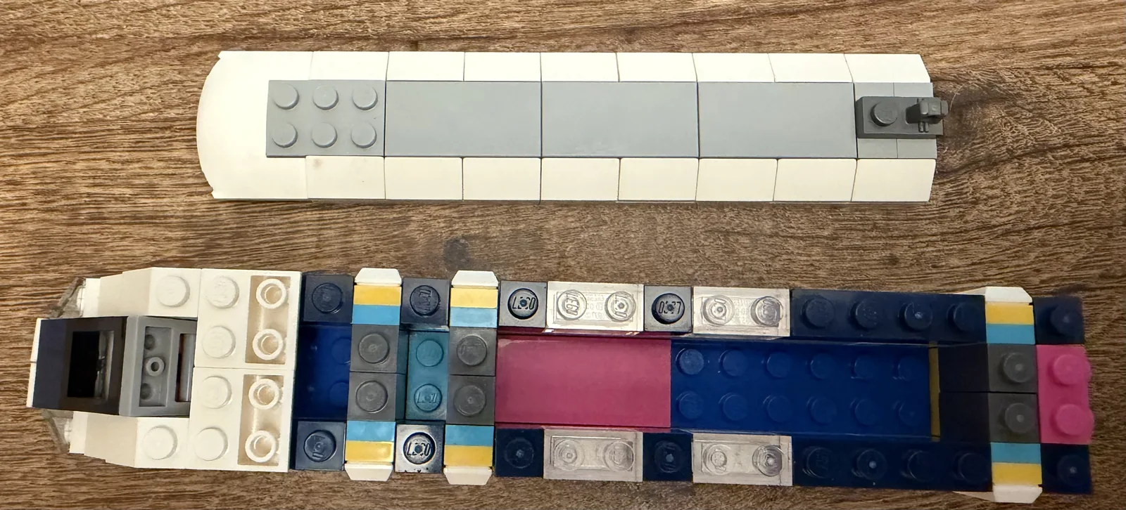 LEGO Creator 40518 High-Speed Train — mid build