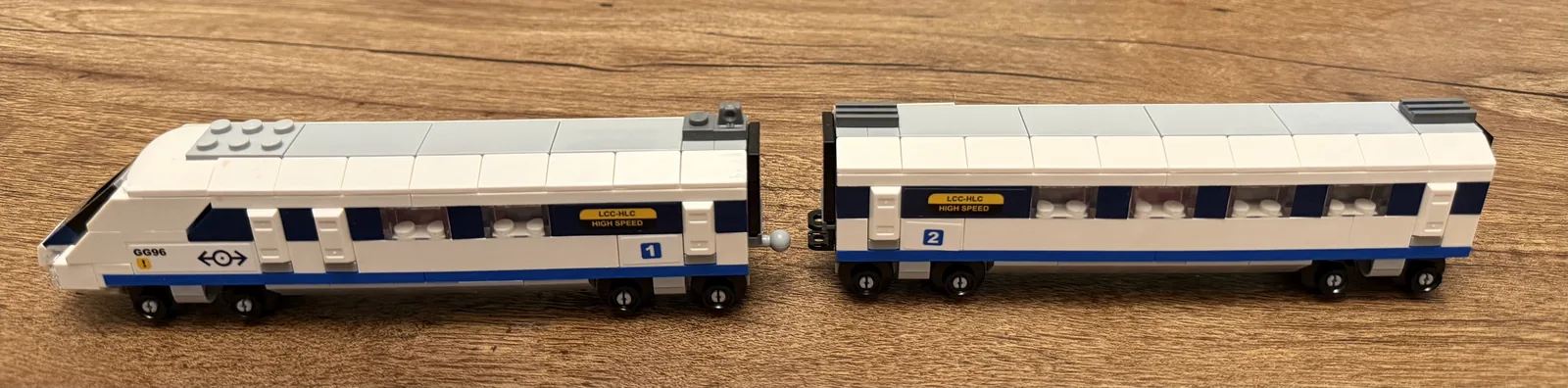 LEGO Creator 40518 High-Speed Train — completed two-carriage build