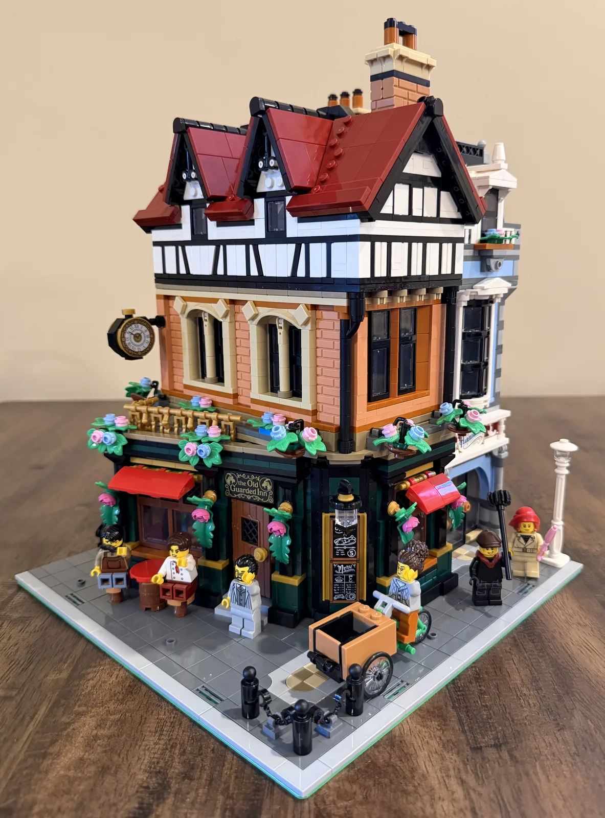 LEGO 10350 Tudor Corner — completed modular building