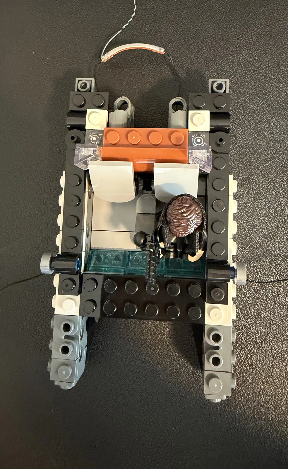 Lumibricks 23001 K's Spinner — stage one chassis complete with LED wiring